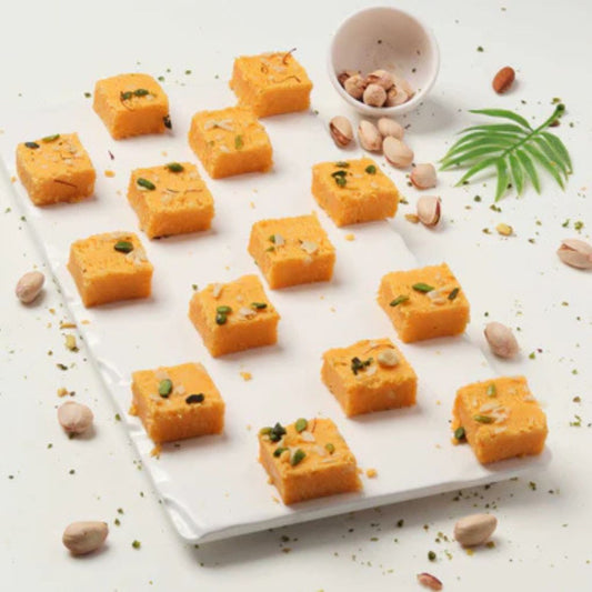 Khoya Kesar Burfi