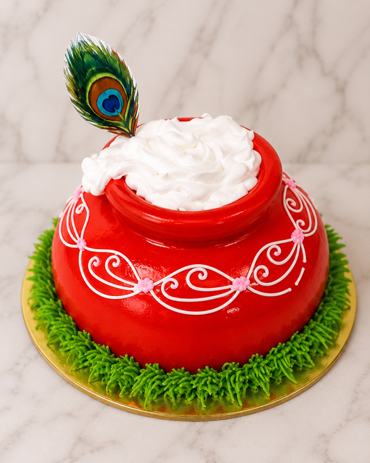 Krishna Matki Theme Cake