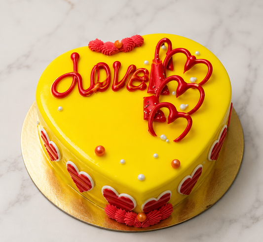Love You Heart Cake