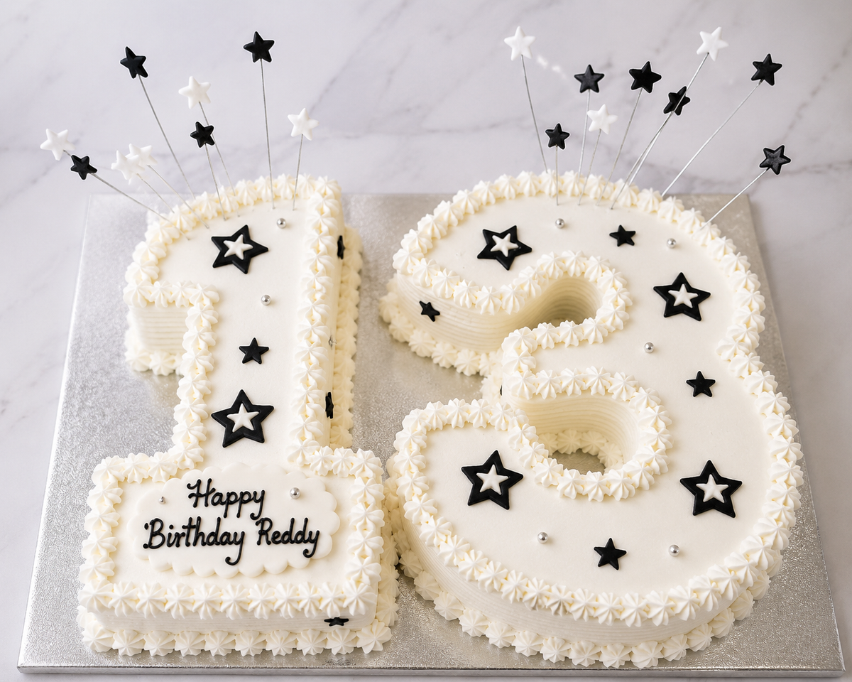 Lucky 13 Number Cake