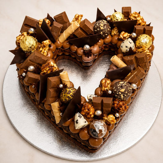 Luxury Chocolate Heart Cake