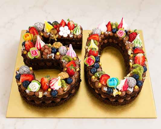 Luxury Chocolate Number Cake 50