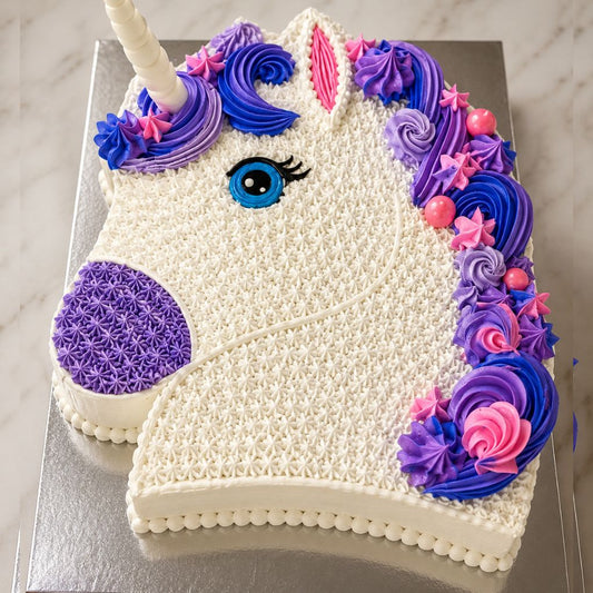 Magical Unicorn Face Cake