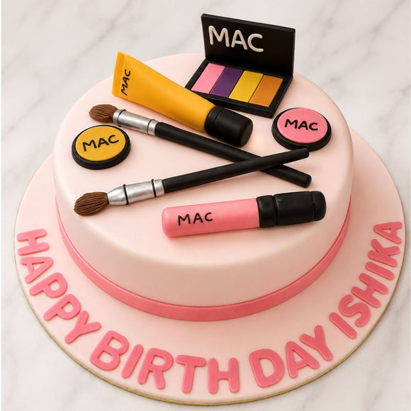 Makeup Theme Birthday Cake