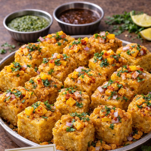 Mango Dhokla Fried
