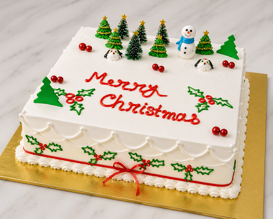 Merry Christmas Celebration Cake