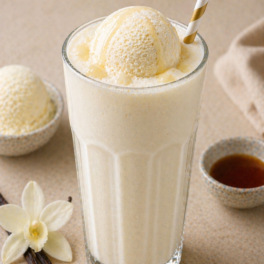 Milk Shake Vanilla with Ice Cream