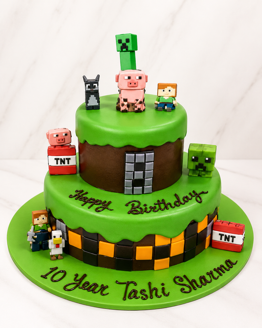 Minecraft Adventure Birthday Cake