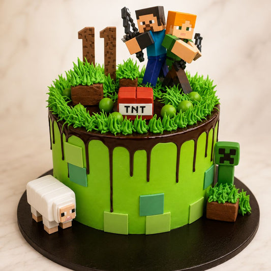 Minecraft Theme Designer Cake