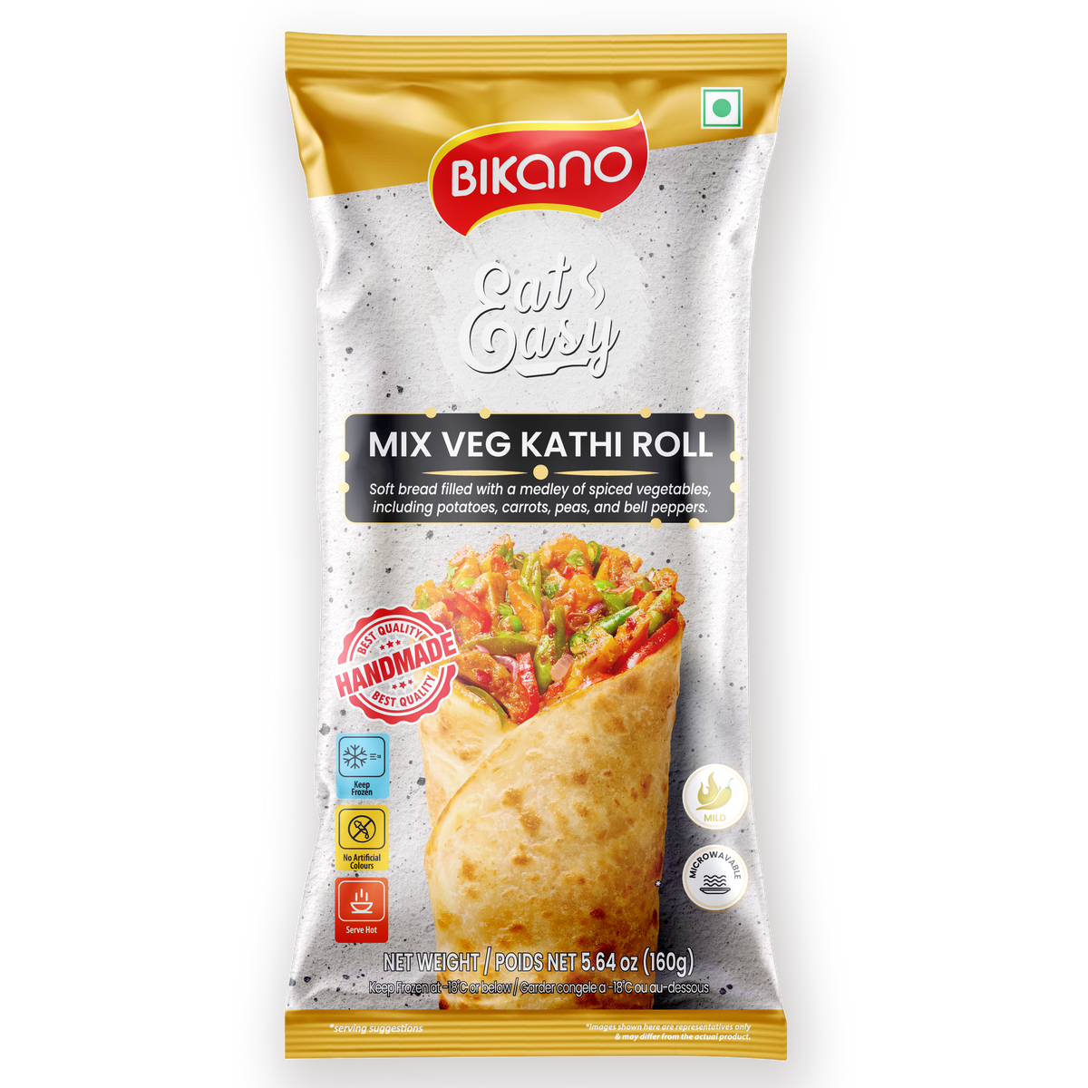 Veg. Kathi Roll