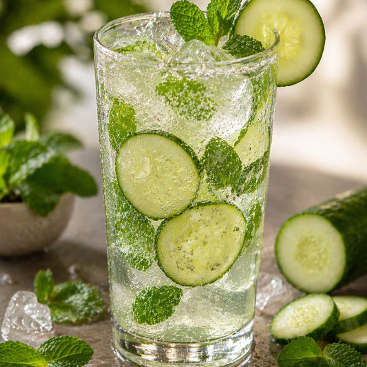 Mocktail Mint Cucumber Fizz