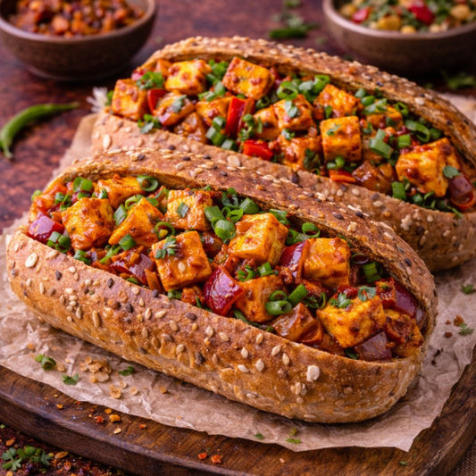 Multigrain Chilli Paneer Hotdog