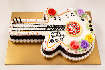Musical Guitar Theme Cake