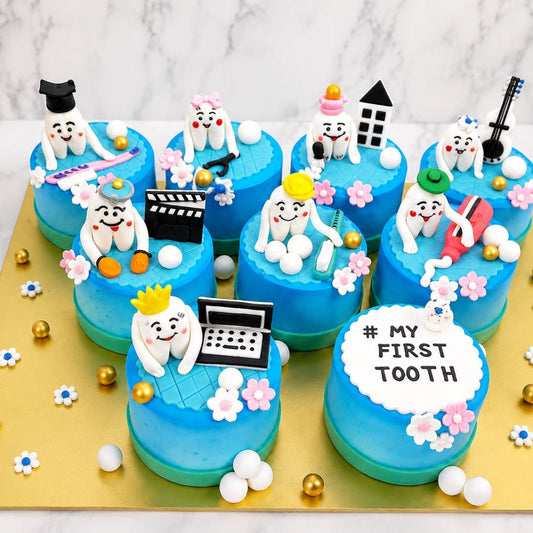 My First Tooth Theme Mini Cakes