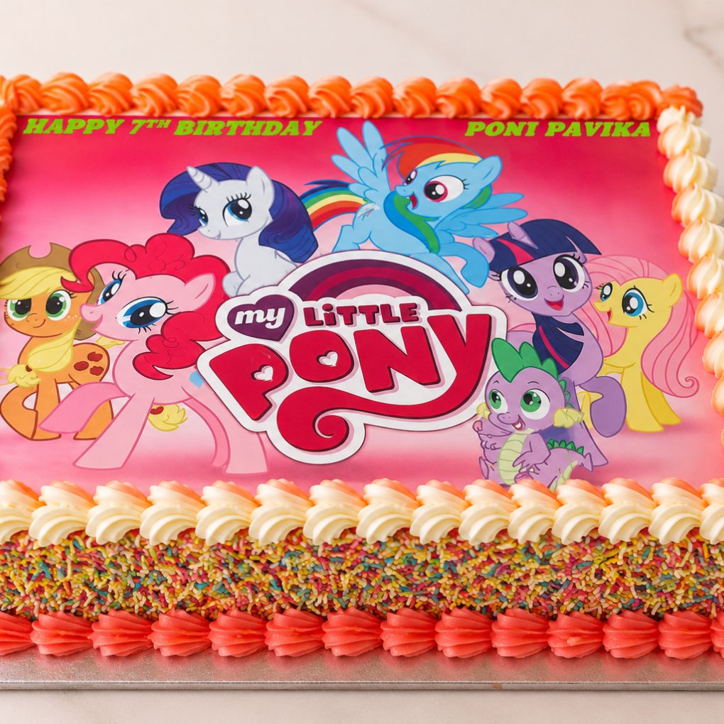 My Little Pony Theme Birthday Cake