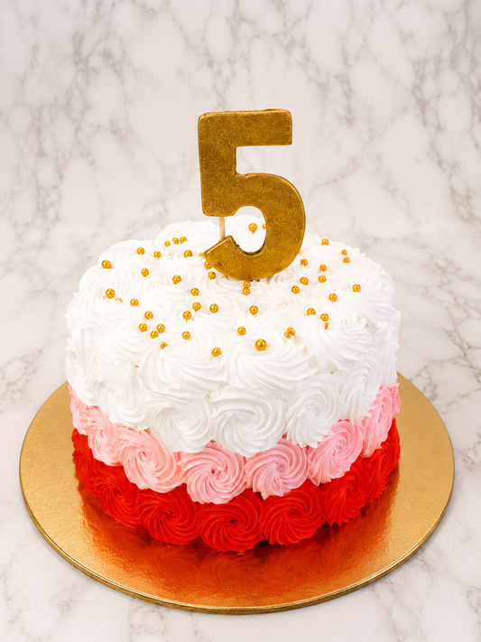 Ombre Rosette Cake