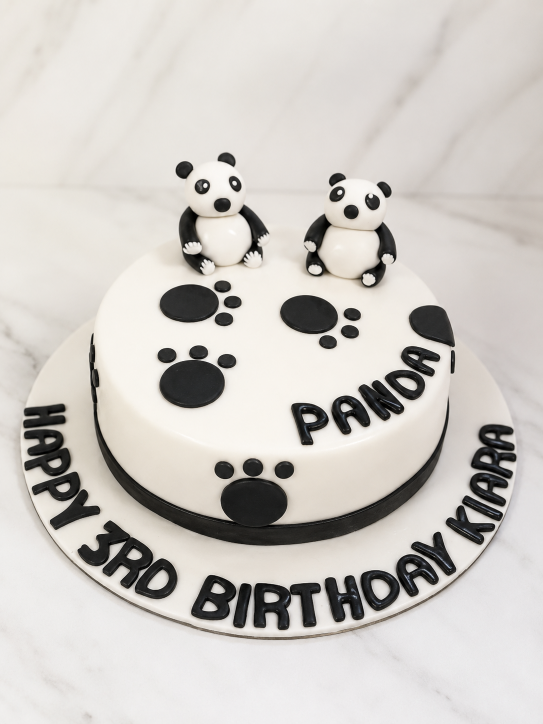Panda Theme Birthday Cake