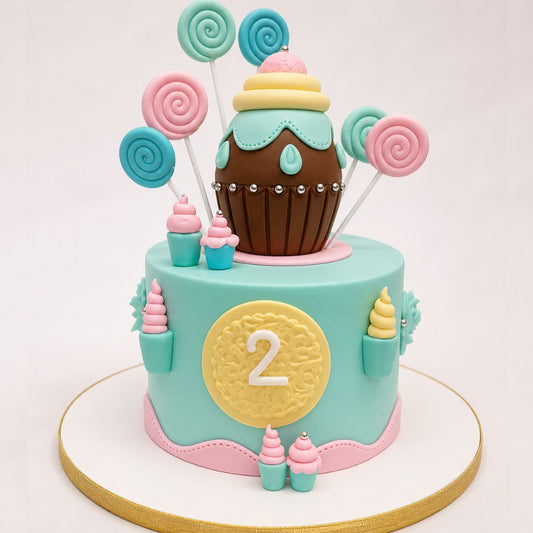 Pastel Candy Land Birthday Cake