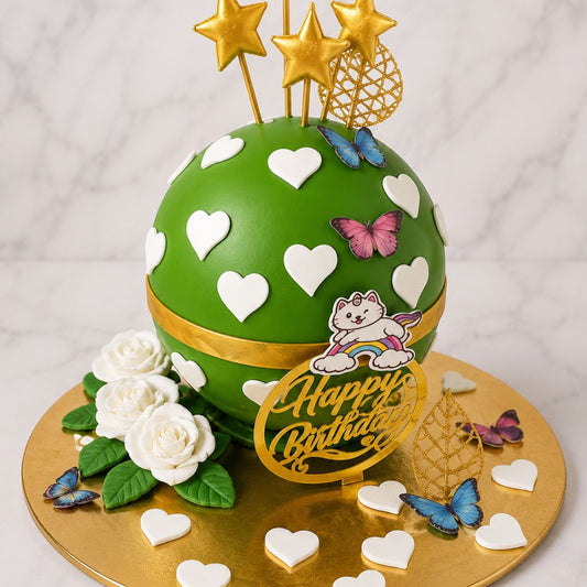 Pinata Heart Cake