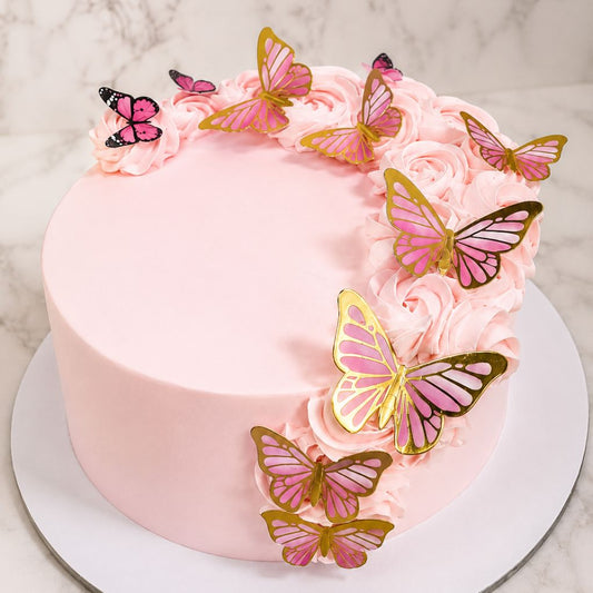 Pink Butterfly Dream Cake