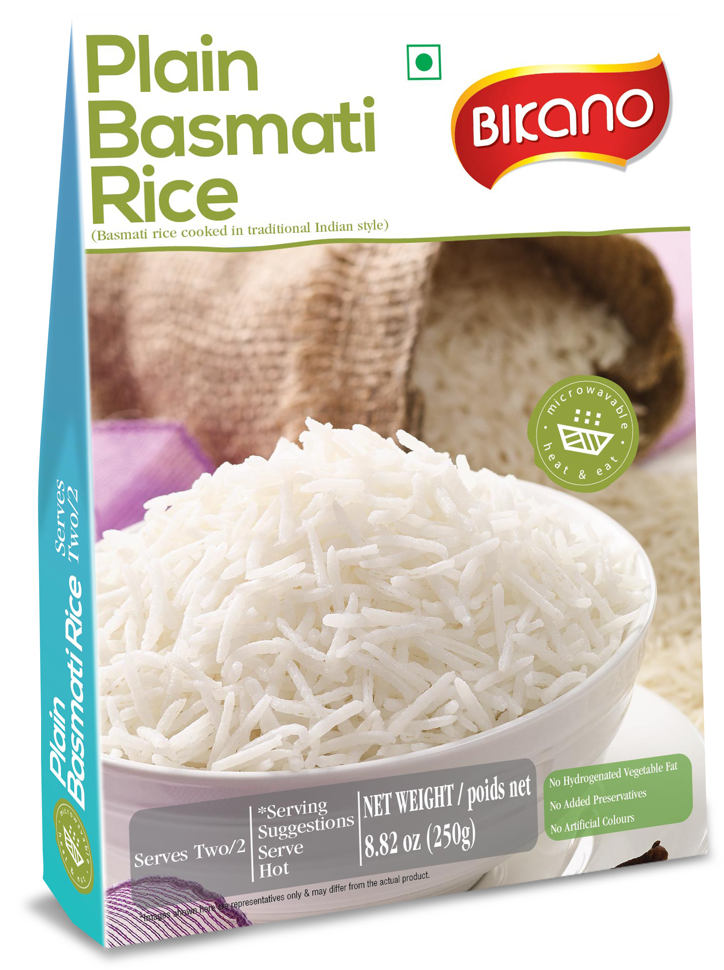 Plain Basmati Rice RTE 250g