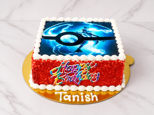 Pokémon Theme Photo Cake