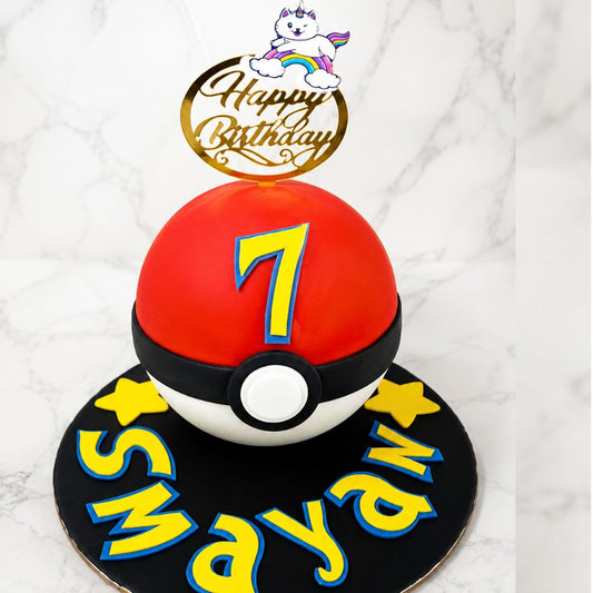 Pokemon Theme Pinata Cake