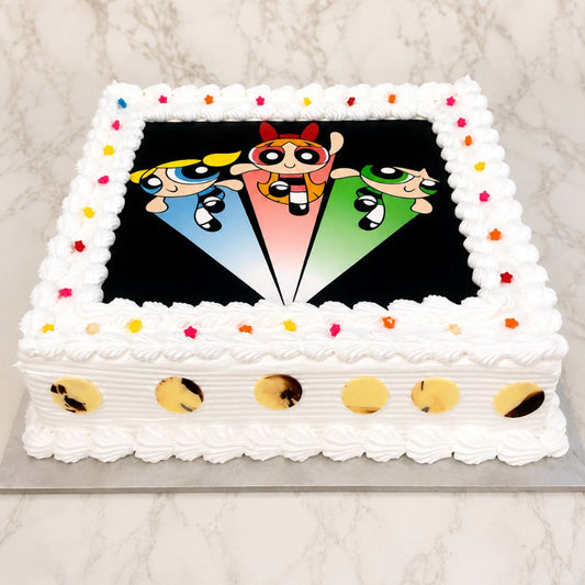 Powerpuff Girls Theme Cake