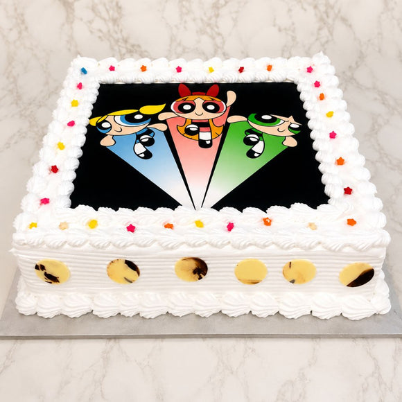 Powerpuff Girls Theme Cake