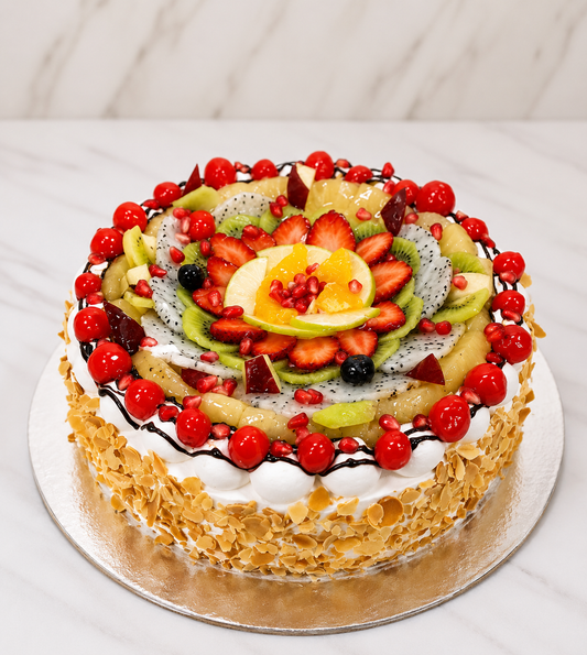 Premium Fresh Fruit Gateau Cake