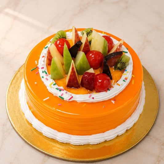 Yellow Rose Drip Tier Cake