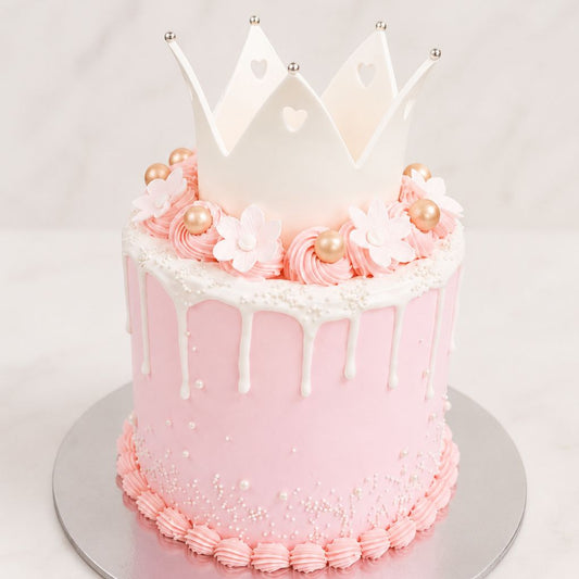 Princess Crown Drip Cake