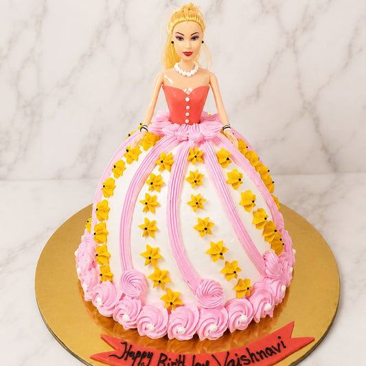 Princess Doll Theme Cake
