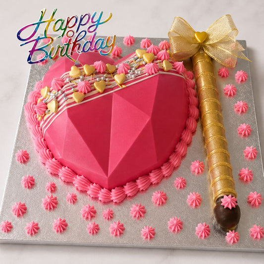 Princess Heart Birthday Cake
