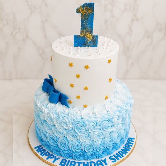 Rosette Birthday Cake