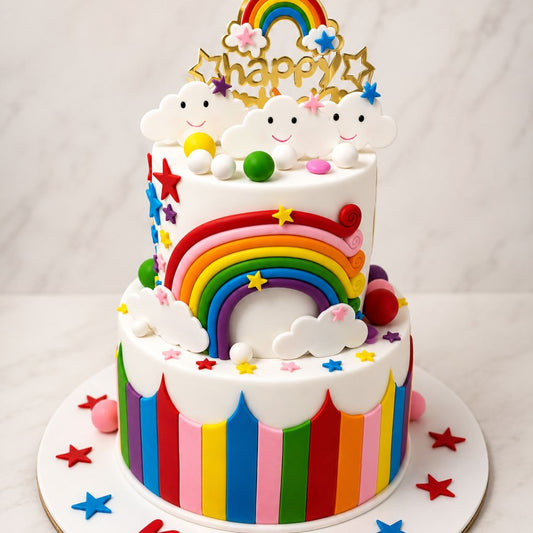 Rainbow Fantasy Designer Cake