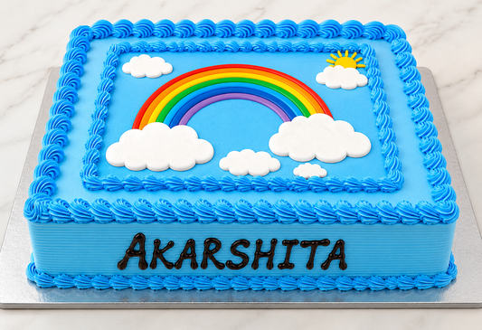 Rainbow Sky Celebration Cake