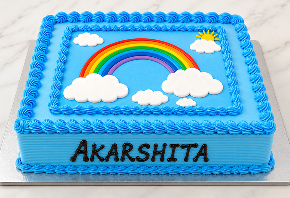 Rainbow Sky Celebration Cake