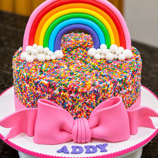 Rainbow Sprinkle Fantasy Cake