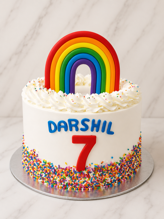 Rainbow Theme Cake
