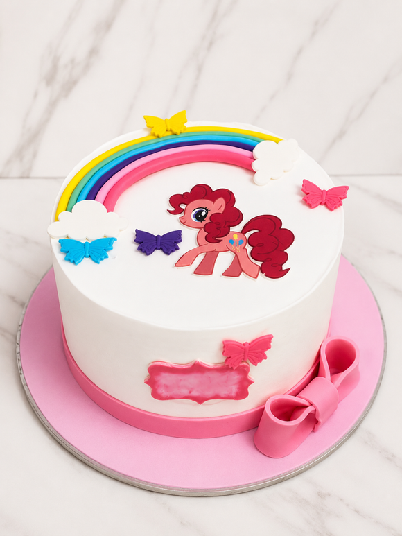 Rainbow Pony Theme Cake