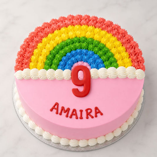 Rainbow Theme Cake