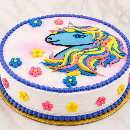 Rainbow Unicorn Theme Cake