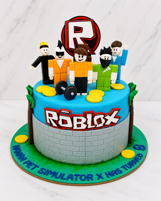 Roblox Gaming Theme Cake