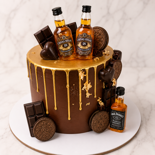 Royal Chocolate Drip Celebration Cake