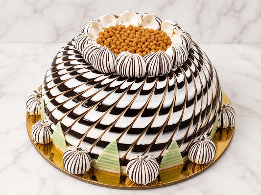Royal Zebra Dome Cake