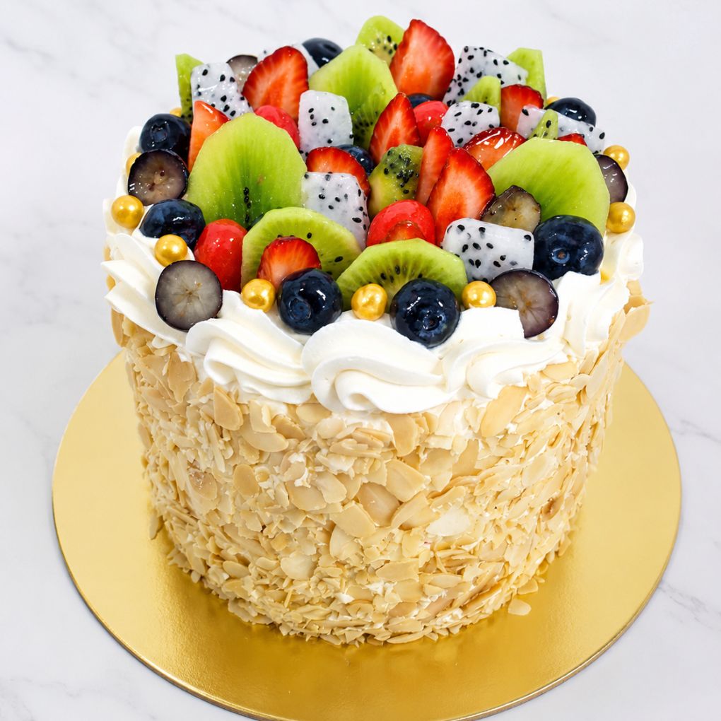 Yellow Rose Drip Tier Cake