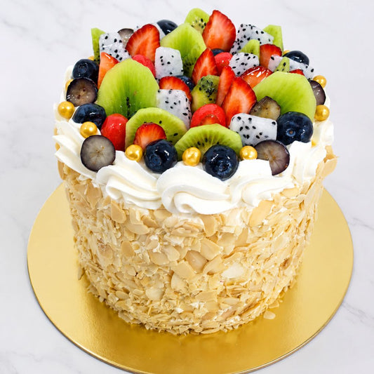 Yellow Rose Drip Tier Cake
