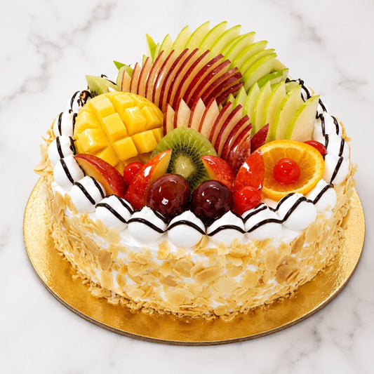 Yellow Rose Drip Tier Cake