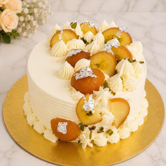Royal Gulab Jamun Fusion Cake